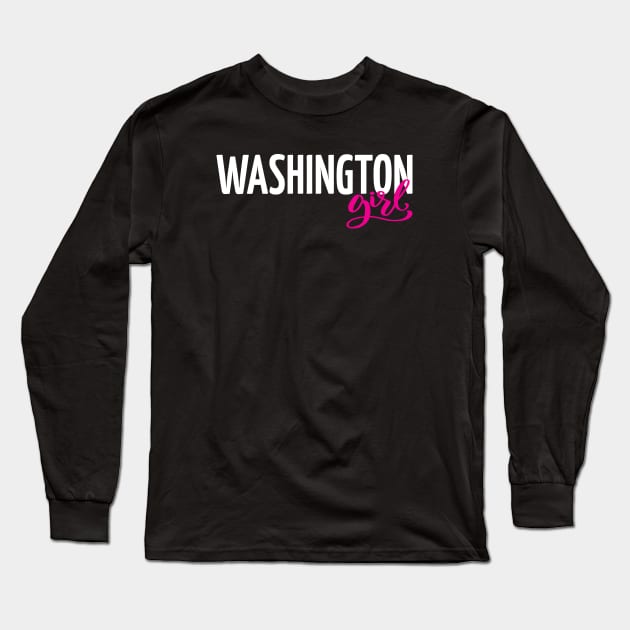 Washington Girl Long Sleeve T-Shirt by ProjectX23Red